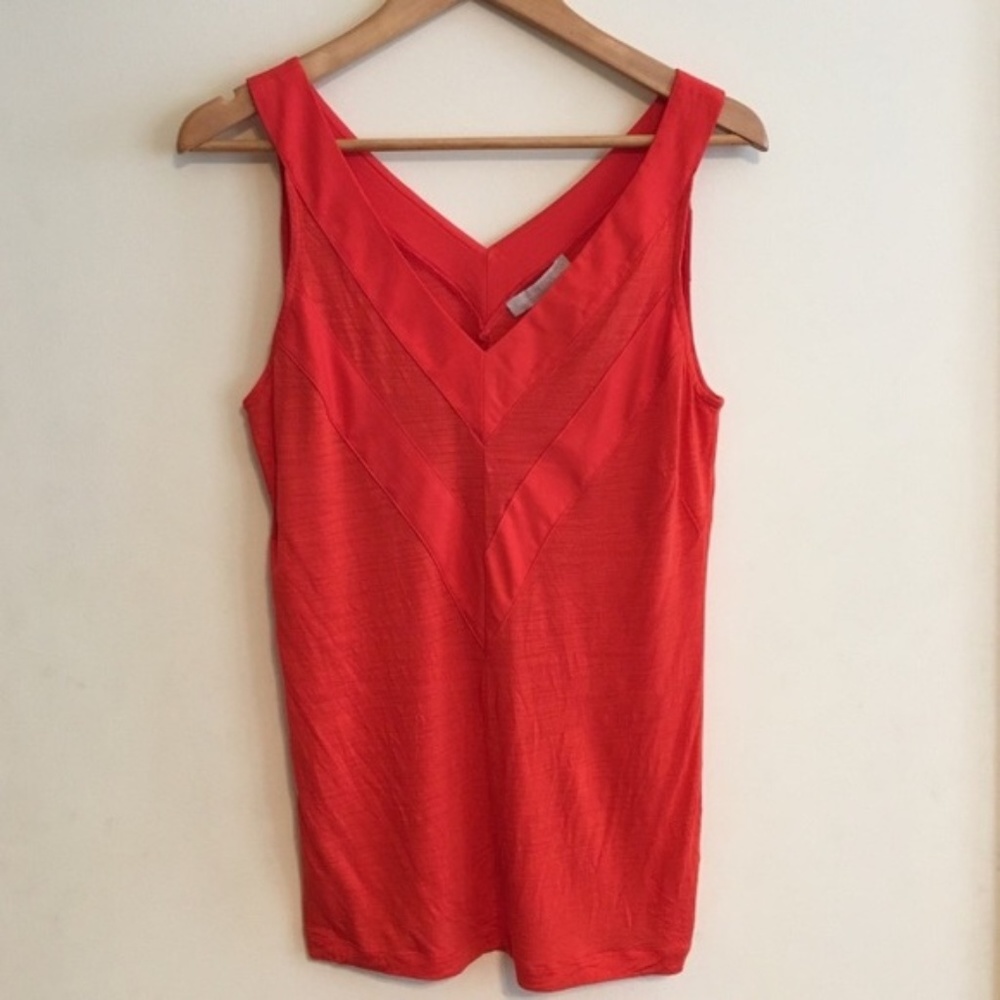 Banana Republic Orange Tank tip Medium EUC